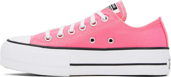 Converse Pink Chuck Taylor All Star Lift Sneakers - Image 3