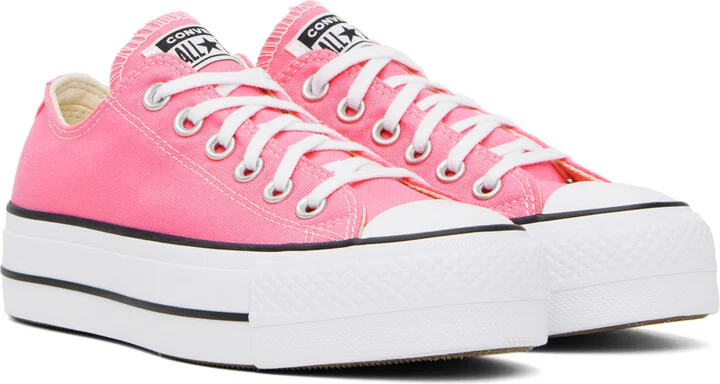 Converse Pink Chuck Taylor All Star Lift Sneakers - Image 4