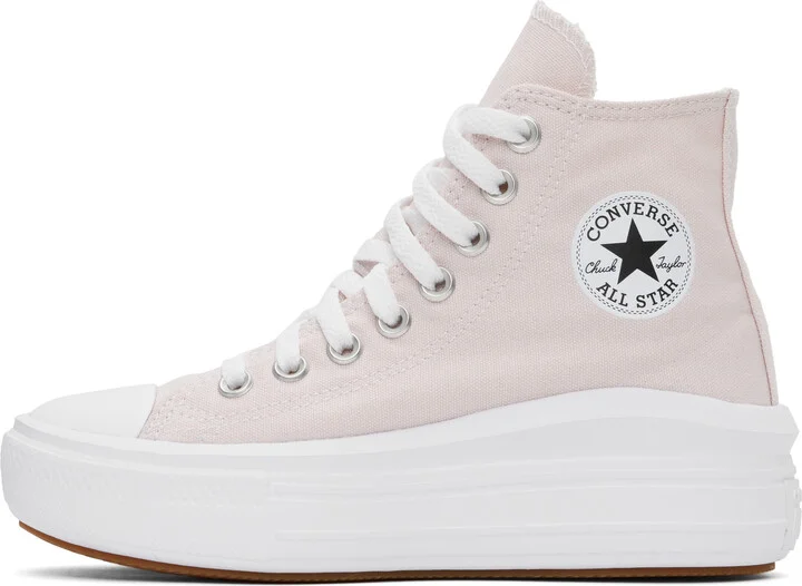 Converse Pink Chuck Taylor All Star Move Platform High Top Sneakers - Image 3