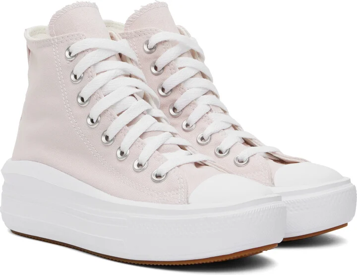 Converse Pink Chuck Taylor All Star Move Platform High Top Sneakers - Image 4