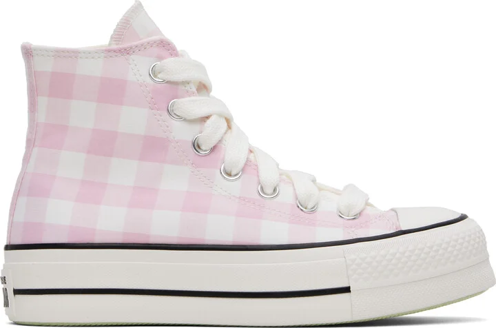Converse Pink & White Chuck Taylor All Star Gingham Sneakers