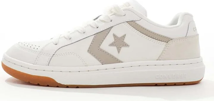 Converse Pro Blaze Classic Luxe Sport Sneaker in white and gray - Image 2
