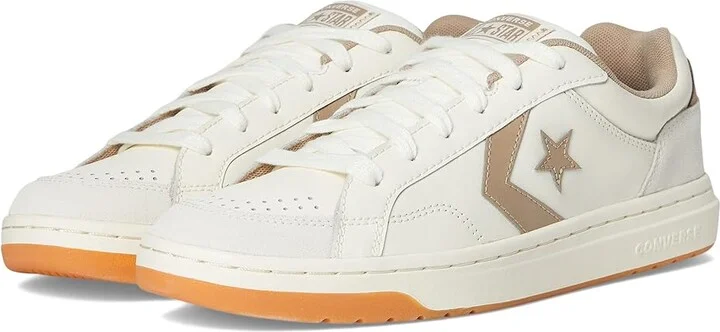 Converse Pro Blaze Classic Shoes Egret/Vintage Cargo/Egret : Men's 8.5 - Women's 10 Medium, Leather