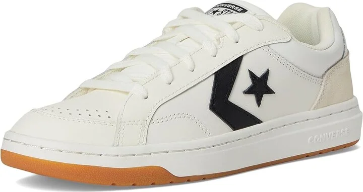 Converse Pro Blaze Classic Sneaker Men's Shoes Vintage White/Egret/Black : Men's 10 - Women's 12 Medium, Leather - Image 5