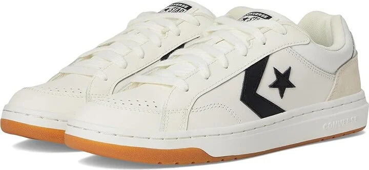 Converse Pro Blaze Classic Sneaker Men's Shoes Vintage White/Egret/Black : Men's 10 - Women's 12 Medium, Leather