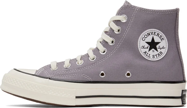 Converse Purple Chuck 70 High Top Sneakers - Image 3