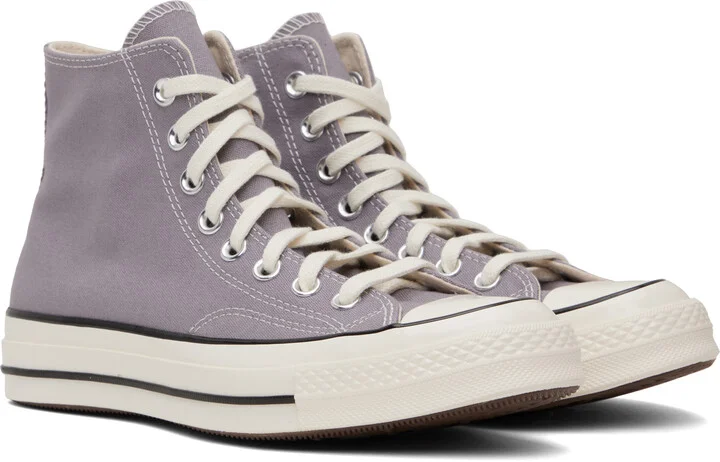 Converse Purple Chuck 70 High Top Sneakers - Image 4