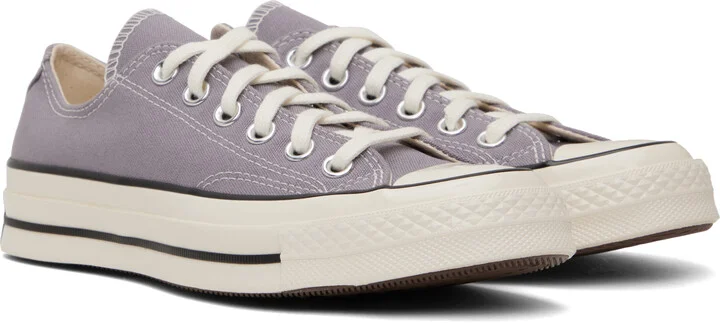 Converse Purple Chuck 70 Low Top Sneakers - Image 4