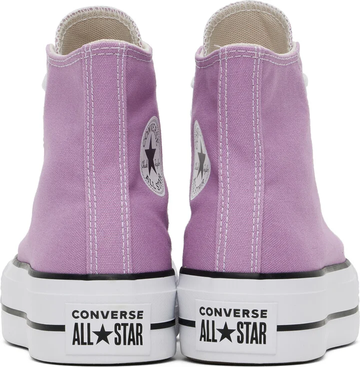 Converse Purple Chuck Taylor All Star Lift Platform High Top Sneakers - Image 2