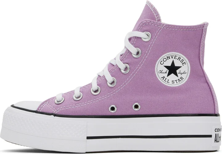 Converse Purple Chuck Taylor All Star Lift Platform High Top Sneakers - Image 3