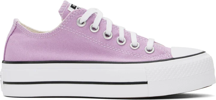 Converse Purple Chuck Taylor All Star Lift Platform Low Top Sneakers