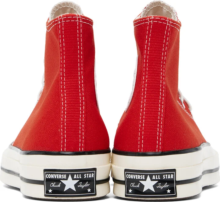 Converse Red Chuck 70 High Top Sneakers - Image 2