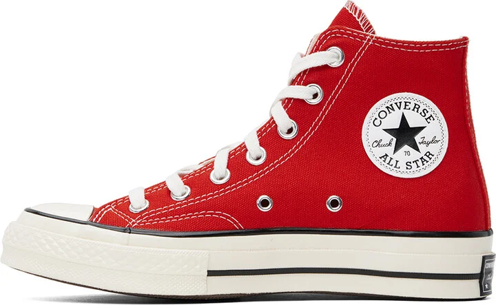 Converse Red Chuck 70 High Top Sneakers - Image 3