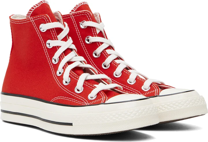 Converse Red Chuck 70 High Top Sneakers - Image 4