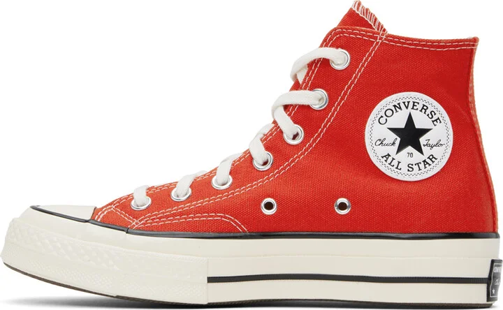 Converse Red Chuck 70 High Top Sneakers - Image 3