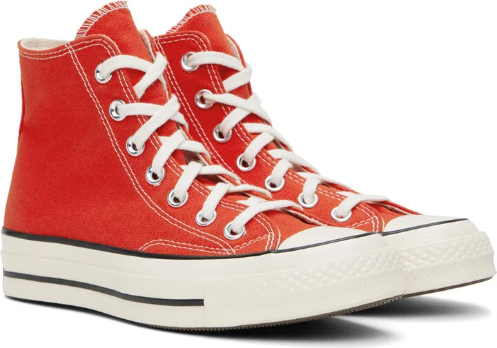 Converse Red Chuck 70 High Top Sneakers - Image 4