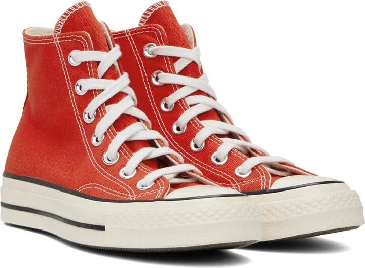 Converse Red Chuck 70 Vintage Canvas Sneakers - Image 4