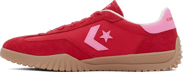 Converse Red & Pink Run Star Trainer Low Top Sneakers - Image 3