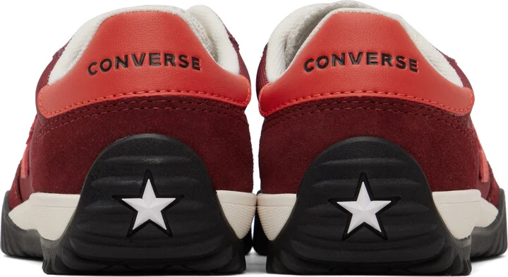 Converse Red Run Star Trainer Retro Sport Sneakers - Image 2