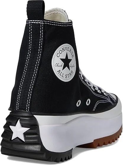 Converse Run Star Hike Canvas Platform Lace-up Boots Black/White/Gum : Men's 9.5 - Women's 11 Medium - Image 4