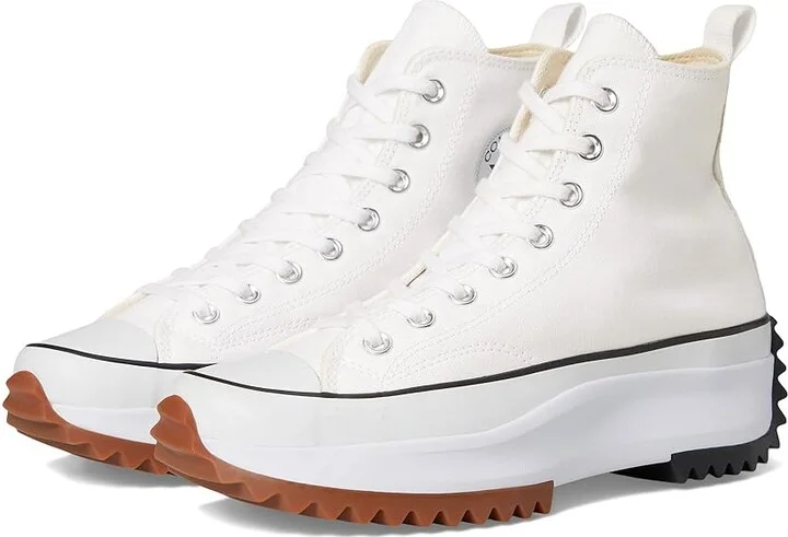 Converse Run Star Hike Canvas Platform Lace-up Boots White/Black/Gum : Men's 5 - Women's 6.5 Medium