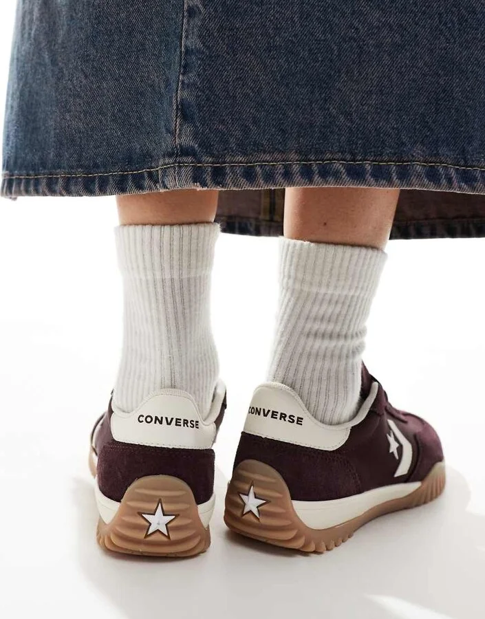 Converse Run Star sneakers in burgundy - Image 3