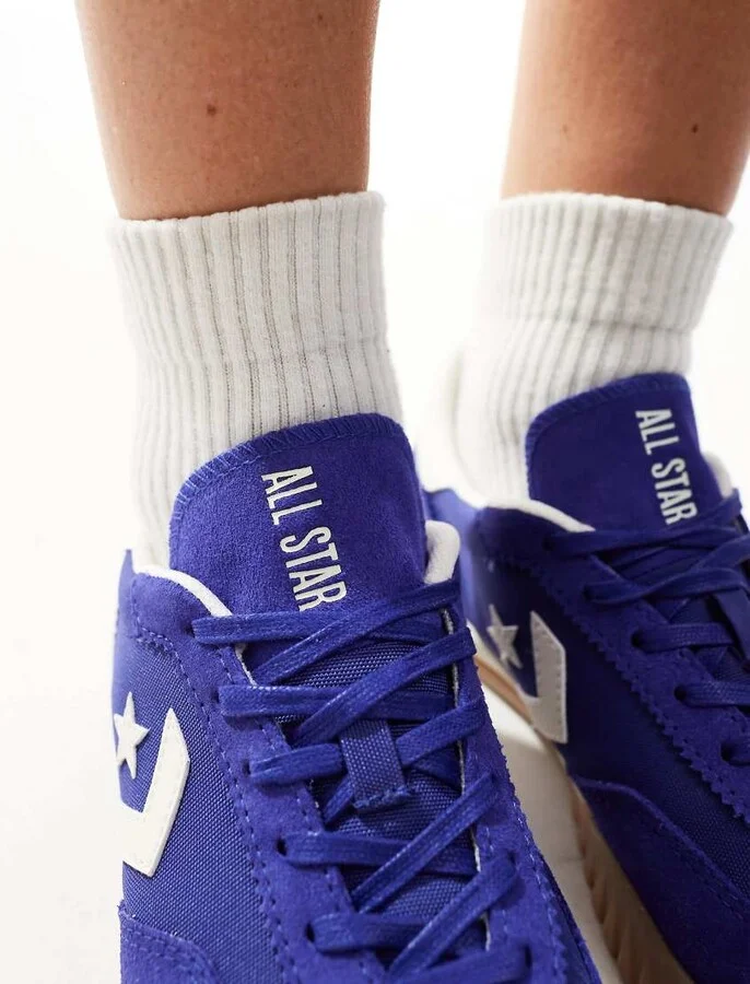 Converse Run Star sneakers in navy blue - Image 4