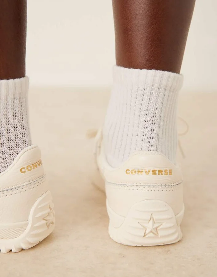 Converse Run Star sneakers in off white - Image 3