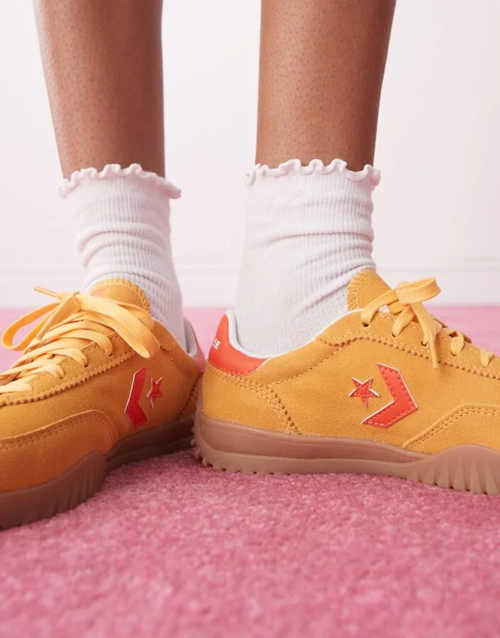 Converse Run Star sneakers in orange and red - Image 3