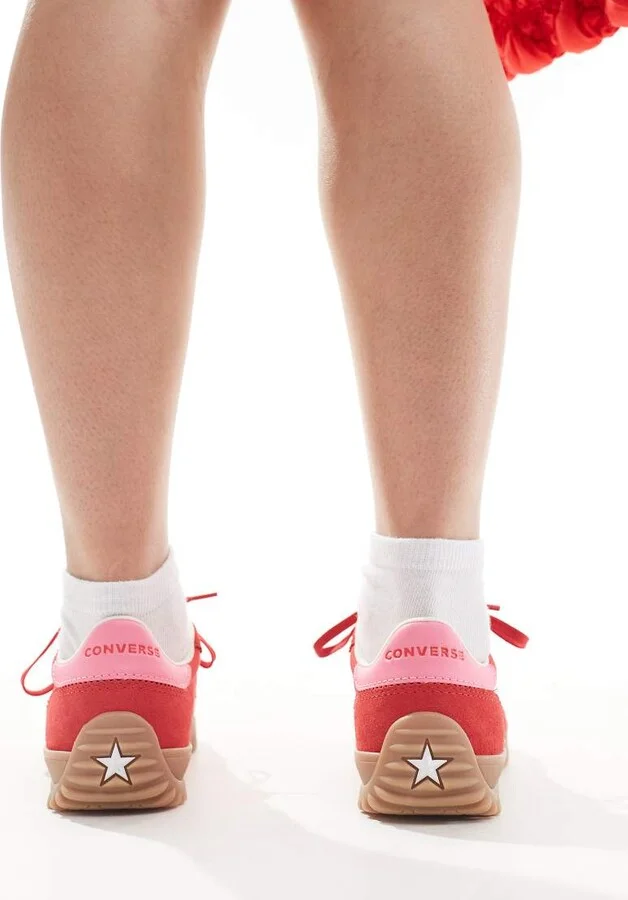 Converse Run Star sneakers in red & pink - Image 3