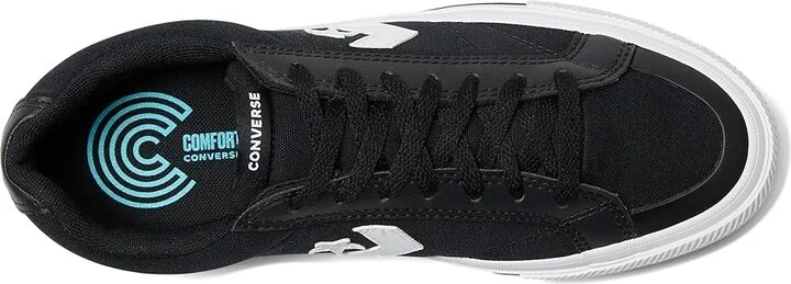 Converse Sport Casual Sneaker Men's Shoes Black/White/Black : Men's 11.5 - Women's 13.5 Medium, Leather - Image 2
