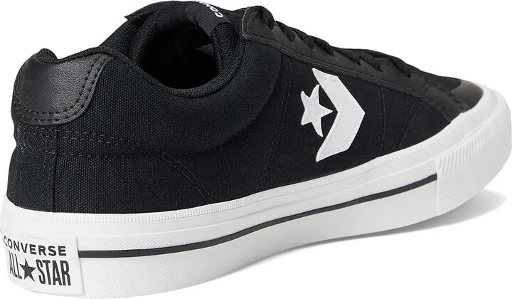 Converse Sport Casual Sneaker Men's Shoes Black/White/Black : Men's 11.5 - Women's 13.5 Medium, Leather - Image 4