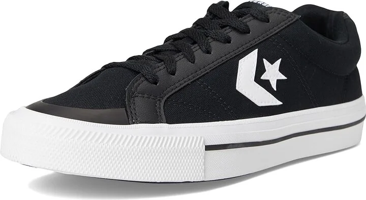 Converse Sport Casual Sneaker Men's Shoes Black/White/Black : Men's 11.5 - Women's 13.5 Medium, Leather - Image 5