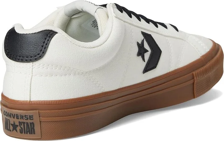 Converse Sport Casual Sneaker Men's Shoes Vintage White/Black/Dark Honey : Men's 13 - Women's 15 Medium, Leather - Image 4