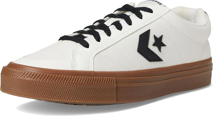 Converse Sport Casual Sneaker Men's Shoes Vintage White/Black/Dark Honey : Men's 13 - Women's 15 Medium, Leather - Image 5