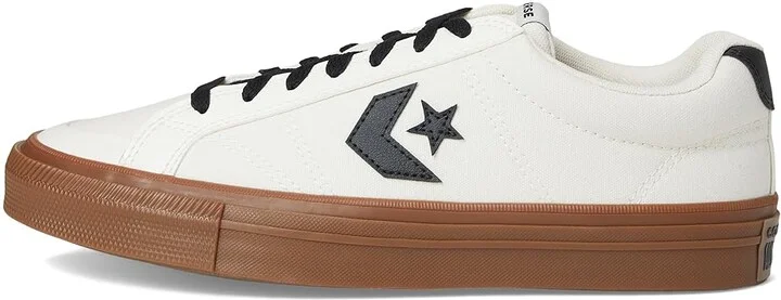 Converse Sport Casual Sneaker Men's Shoes Vintage White/Black/Dark Honey : Men's 13 - Women's 15 Medium, Leather - Image 6