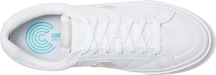 Converse Sport Casual Sneaker Men's Shoes White/Barely Grey/White : Men's 7 - Women's 9 Medium, Leather - Image 2