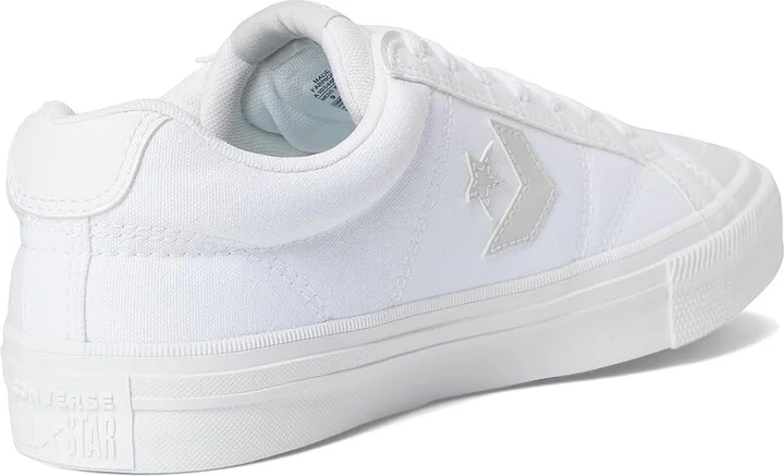 Converse Sport Casual Sneaker Men's Shoes White/Barely Grey/White : Men's 7 - Women's 9 Medium, Leather - Image 4