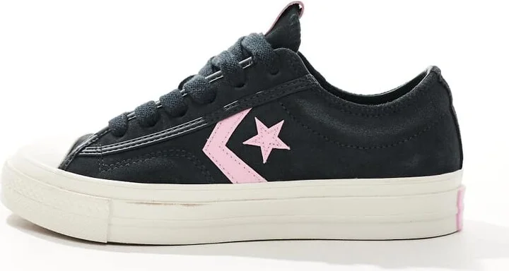 Converse Star Player 76 in navy and pink exclusive to ASOS - Image 2