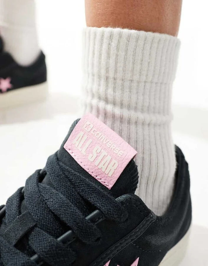 Converse Star Player 76 in navy and pink exclusive to ASOS - Image 4
