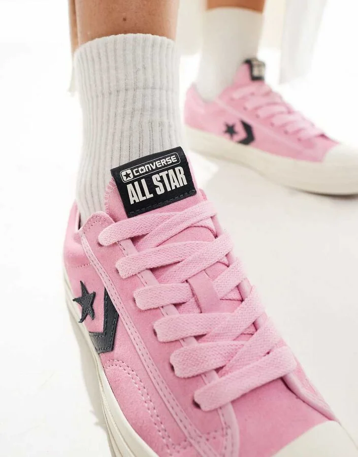 Converse Star Player 76 in pink and navy exclusive to ASOS - Image 4