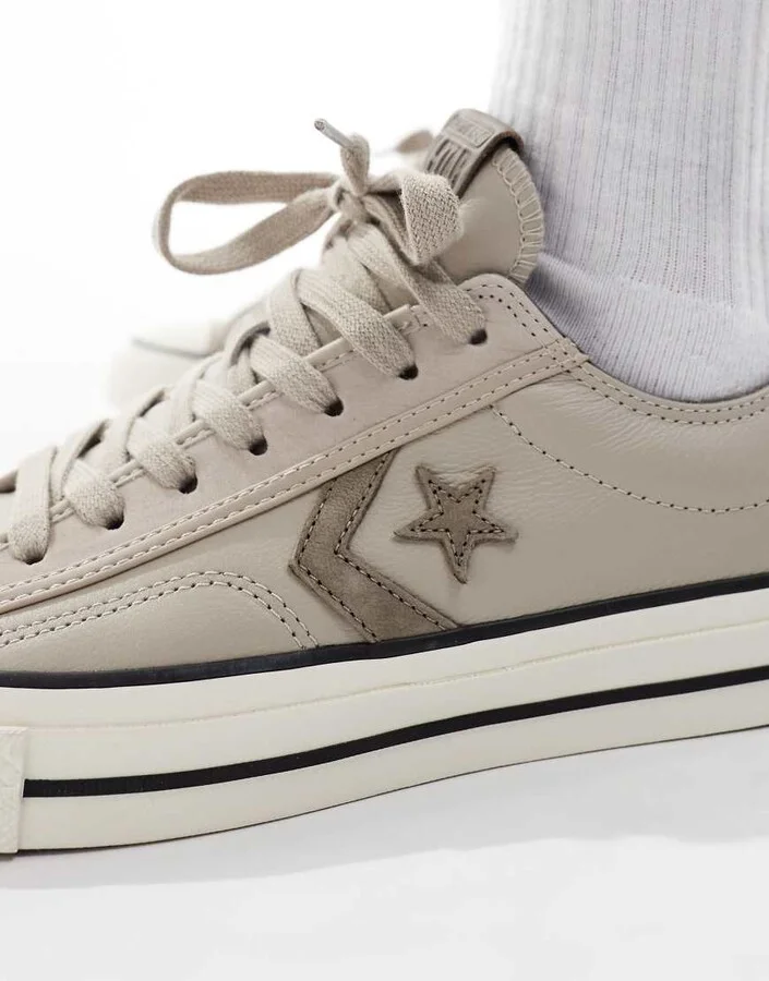 Converse Star Player 76 Luxe sneakers in beige - Image 4