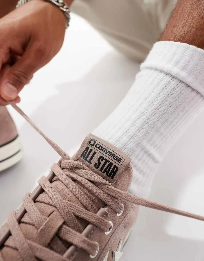 Converse Star Player 76 Luxe sneakers in dusty pink - Image 3
