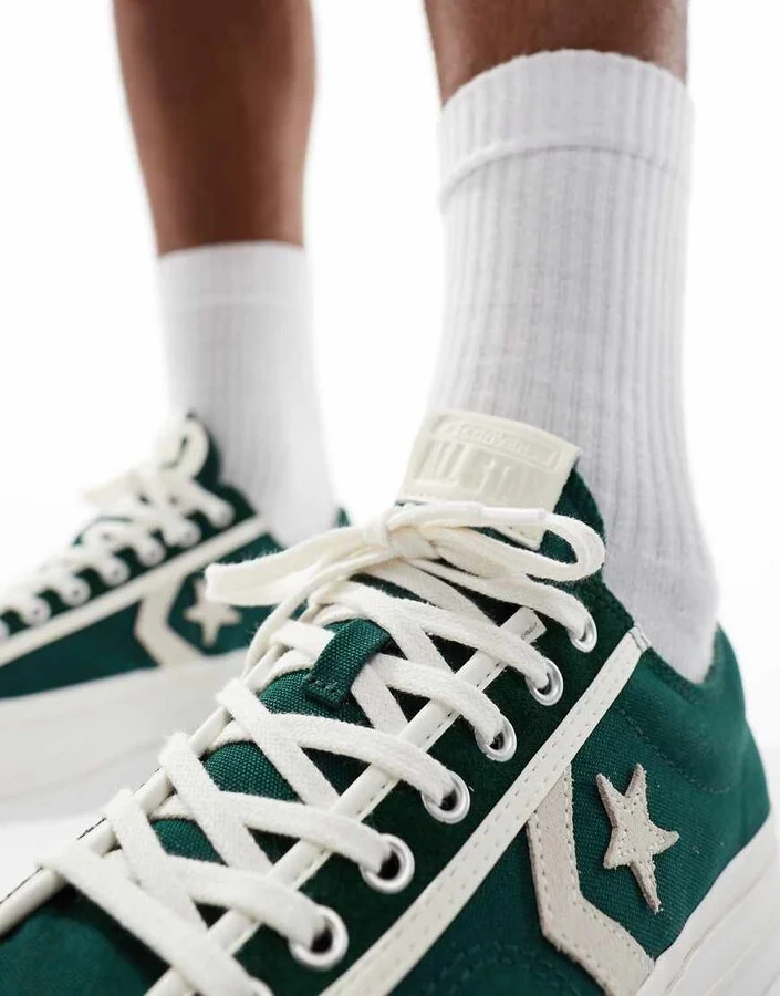 Converse Star Player 76 Luxe sneakers in green - Image 3