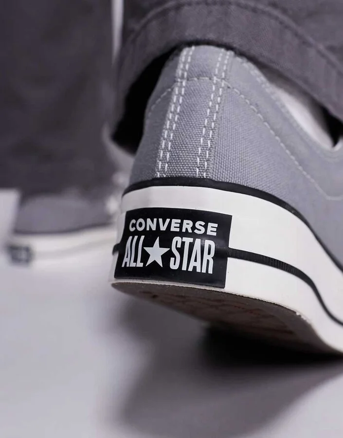 Converse Star Player 76 sneakers in gray with white detail - Image 3