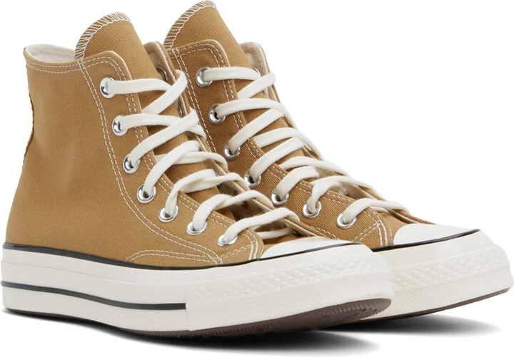 Converse Tan Chuck 70 High Top Sneakers - Image 4