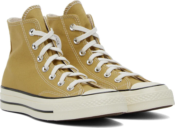 Converse Tan Chuck 70 High Top Sneakers - Image 4
