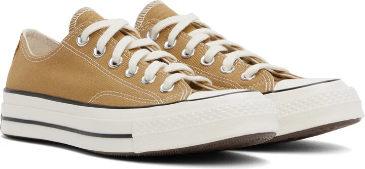Converse Tan Chuck 70 Sketch Low Top Sneakers - Image 4