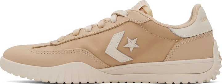 Converse Tan Run Star Nylon & Leather Sneakers - Image 3