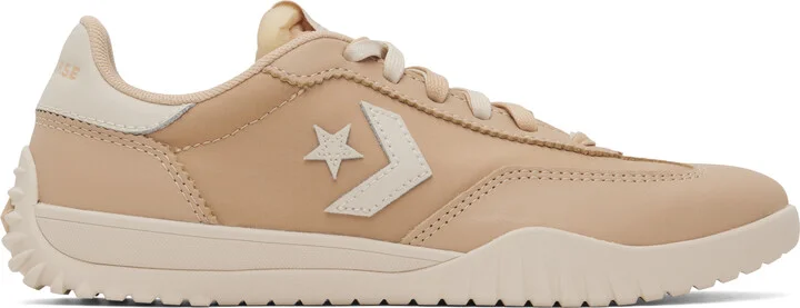 Converse Tan Run Star Nylon & Leather Sneakers
